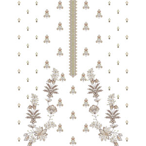 Flower Dress Embroidery Design