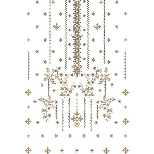 Unique dress Embroidery Design