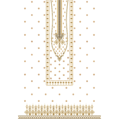 Flower Dress Embroidery Design