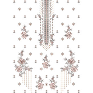 Simple Dress Embroidery Design