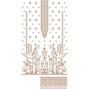 Unique dress Embroidery Design