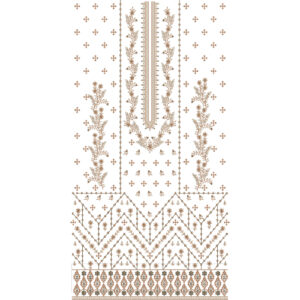 Flower Dress Embroidery Design