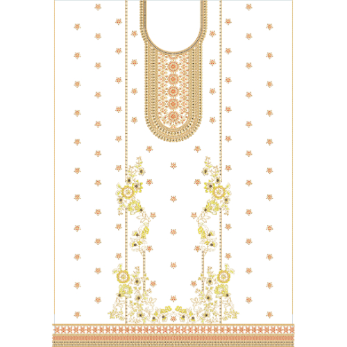 Unique dress Embroidery Design