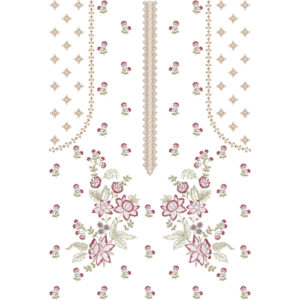 Simple Dress Embroidery Design