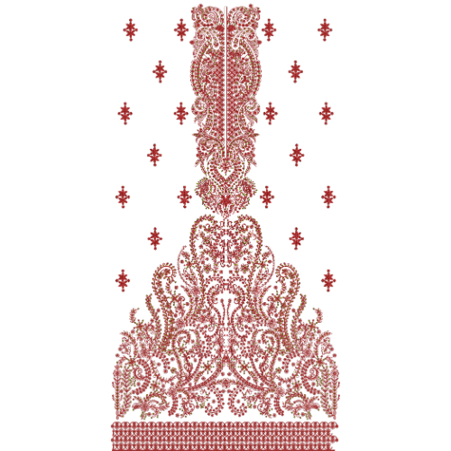 Flower Dress Embroidery Design