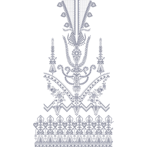 Simple Dress Embroidery Design