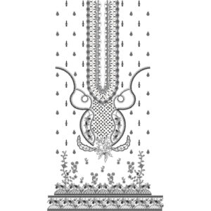Unique dress Embroidery Design