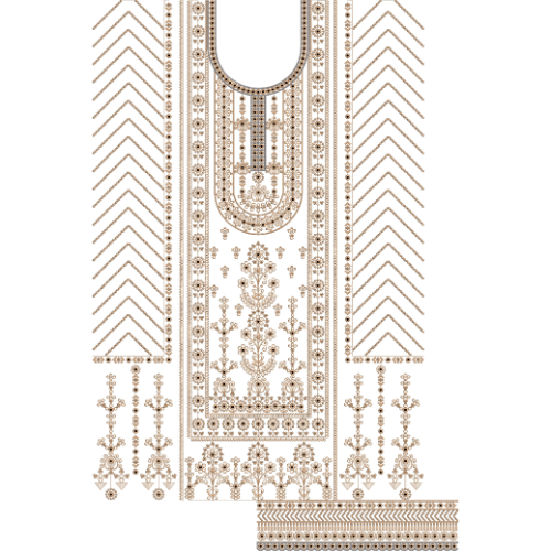 Beautiful Dress Embroidery Design