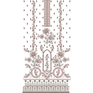 Flower Dress Embroidery Design