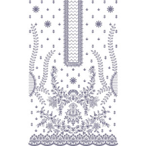 Simple Dress Embroidery Design