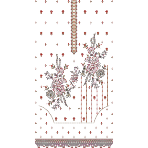 Simple Dress Embroidery Design