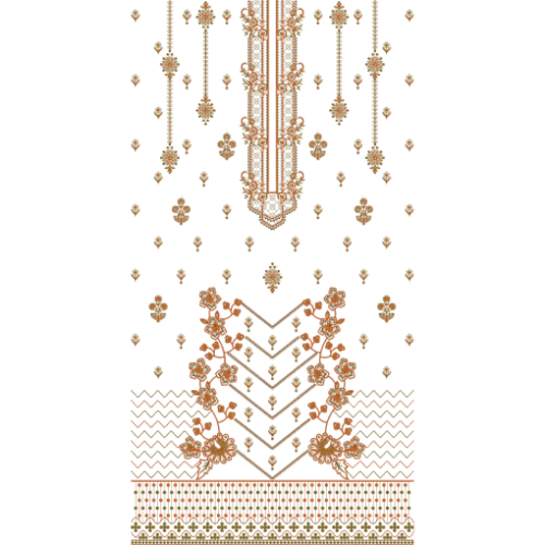 Unique dress Embroidery Design