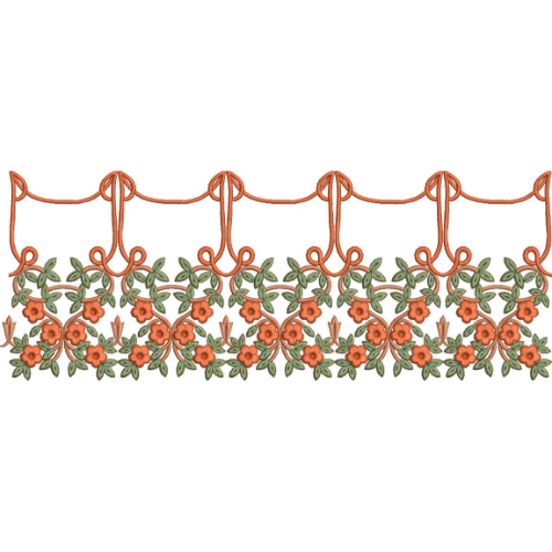 Lace Flower Embroidery Design