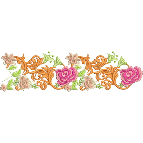 Simple Lace Embroidery Design
