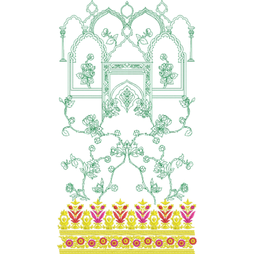Simple Lace Embroidery Design