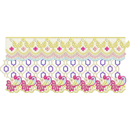 Unique Lace Embroidery Design