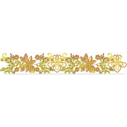 Simple Lace Embroidery Design