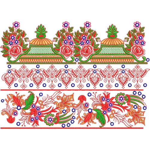Unique Lace Embroidery Design