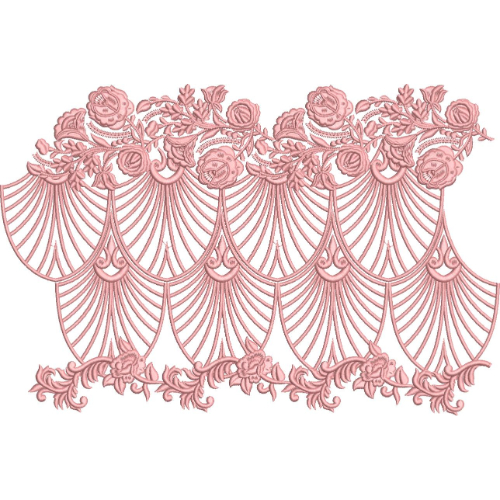 Lace Flower Embroidery Design