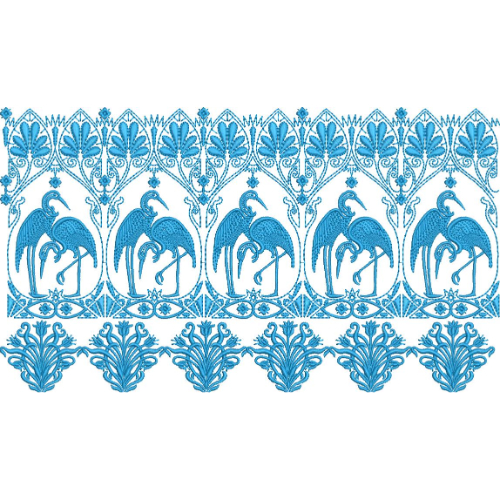 Lace Kurta Embroidery Design