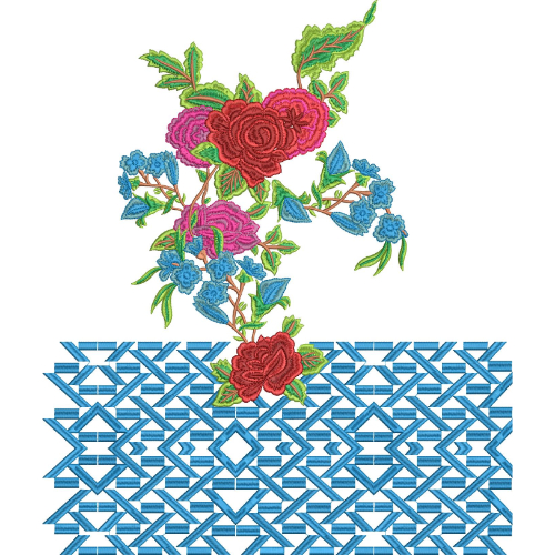 Simple Lace Embroidery Design
