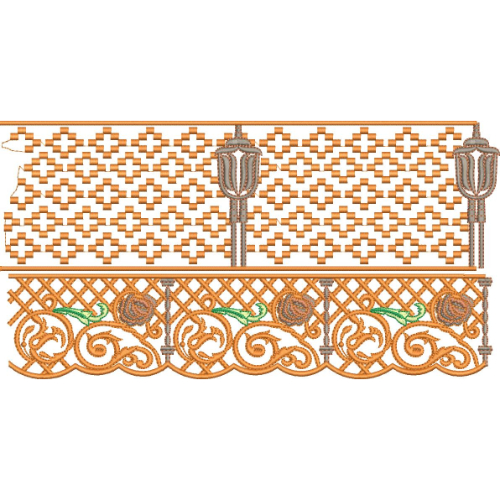 Unique Lace Embroidery Design