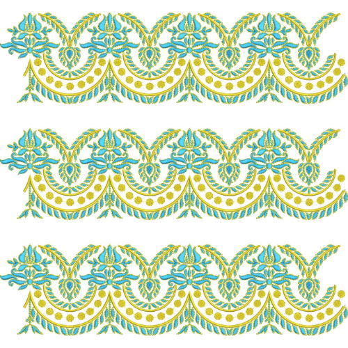 Lace Kurta Embroidery Design