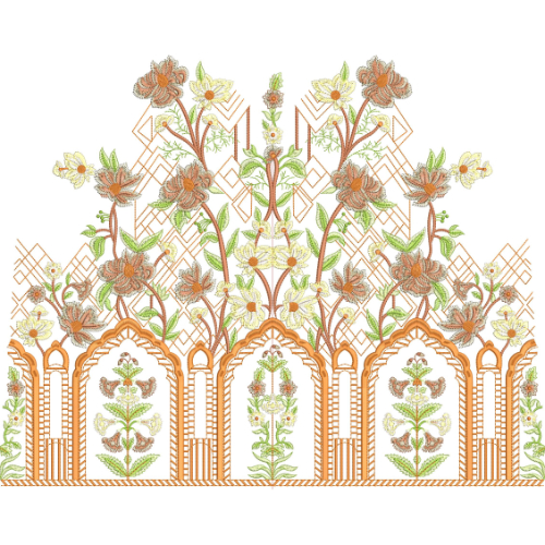 Floral Lace Embroidery Design