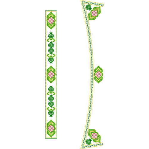 Flower Men Embroidery Design