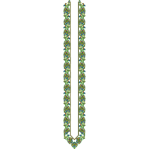 Flower Men Embroidery Design