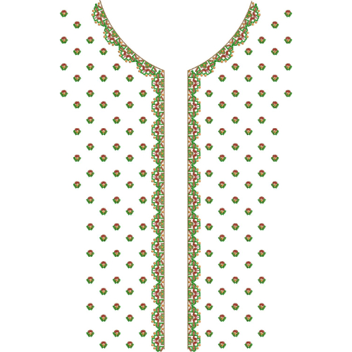 Neck Men Embroidery Design