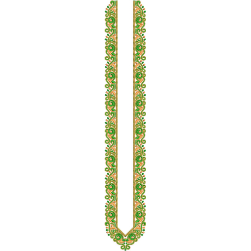 Neck Men Embroidery Design