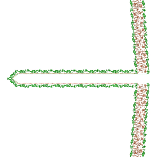 Flower Men Embroidery Design
