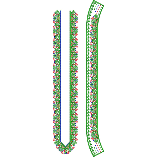Neck Men Embroidery Design