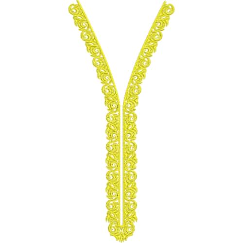 Neckline Embroidery Design