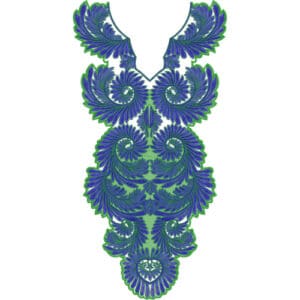 Unique Neck Embroidery Design