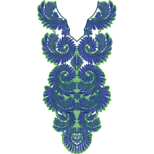 Unique Neck Embroidery Design