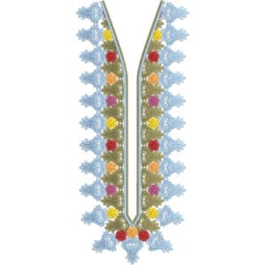 Neckline Embroidery Design