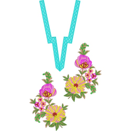 Neck Kurta Embroidery Design