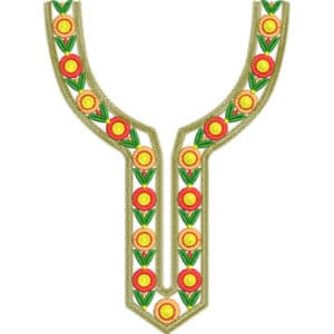 Unique Neck Embroidery Design