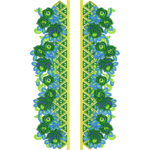 Neckline Embroidery Design