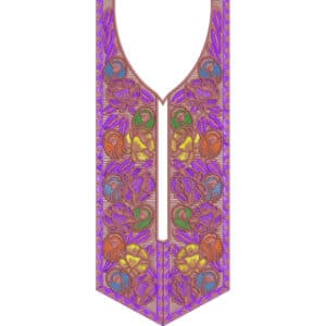 Neck Flower Embroidery Design
