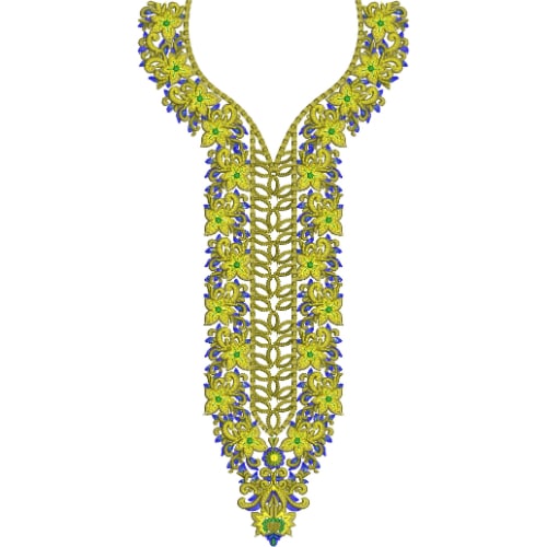 Neck Gala Embroidery Design