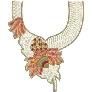 Simple Neck Embroidery Design