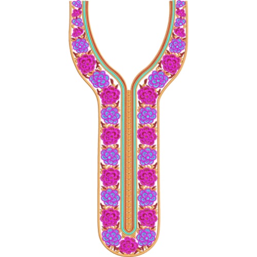 Neck Gala Embroidery Design