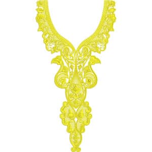 Unique Neck Embroidery Design