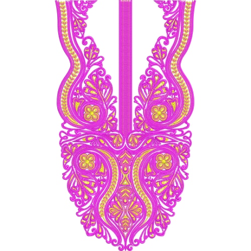 Neckline Embroidery Design