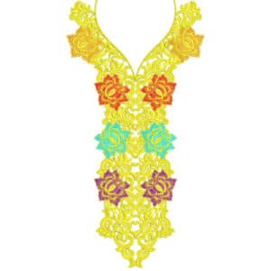 Neck Kurta Embroidery Design