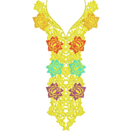 Neck Kurta Embroidery Design