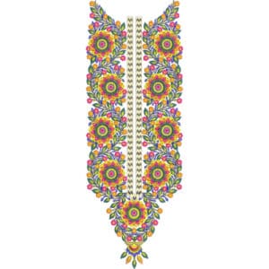Beautiful Neck Embroidery Design